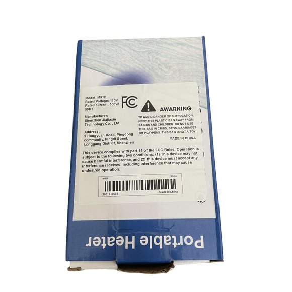 Portable Plug in Heater, 500W Electric Small Space Heater Indoor with Overheat P - Picture 3 of 5